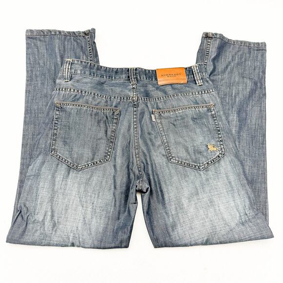 Burberry Brit Straight Leg Dark Wash Denim Jeans Size 32 - Picture 5 of 8